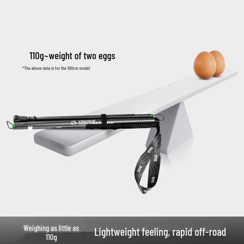 Beishanlang Ultralight 3K Carbon Fiber Foldable Trekking Pole
