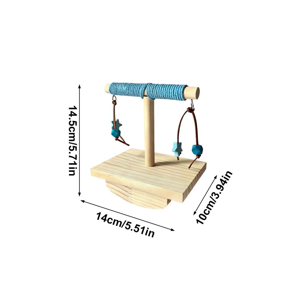 Bird Perch Wood Lovebirds Toy Desktop Lovebirds Toy For Macaw Conure Budgies Pet Parents Animal Lovers Trainers Shelters Living