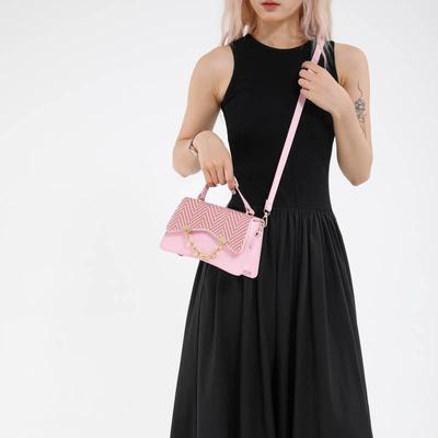 Commuter Chain Women's Handbag Solid Color Fashion Casual High Texture Shoulder Messenger Small Square Bag