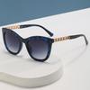 New Metal Chain Hollowed Out Sunglasses Men And Women Trend Retro Street Photography Sunglasses Net Red Same Glasses