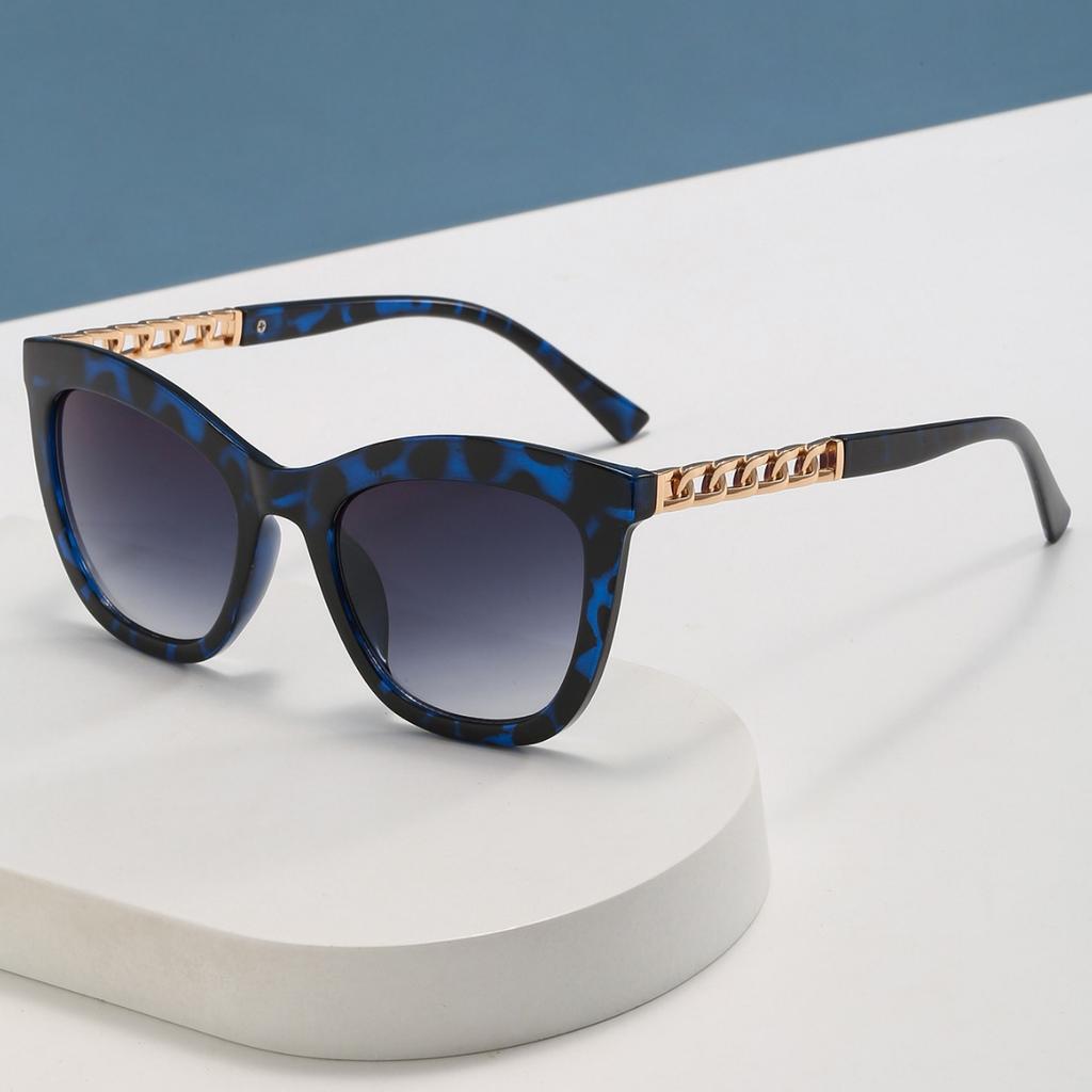 New Metal Chain Hollowed Out Sunglasses Men And Women Trend Retro Street Photography Sunglasses Net Red Same Glasses