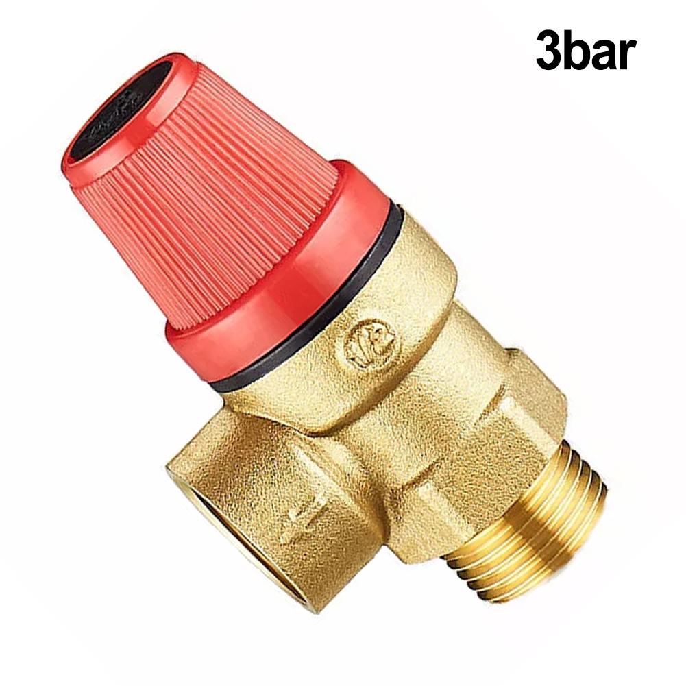 Quick and Easy Installation of Brass Safety Valve Drain Relief Switch for Solar Water Heater Inner & Outer Wire