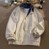 Giacca da donna primavera autunno trench a maniche lunghe con risvolto tasche con abbottonatura con cerniera giacca a vento casual streetwear
