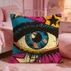 ArtCreative Art EyesS Cushion Cover Premium Comfort Reversible Pillow Cove Two in One Design for Any Room  Car Interior