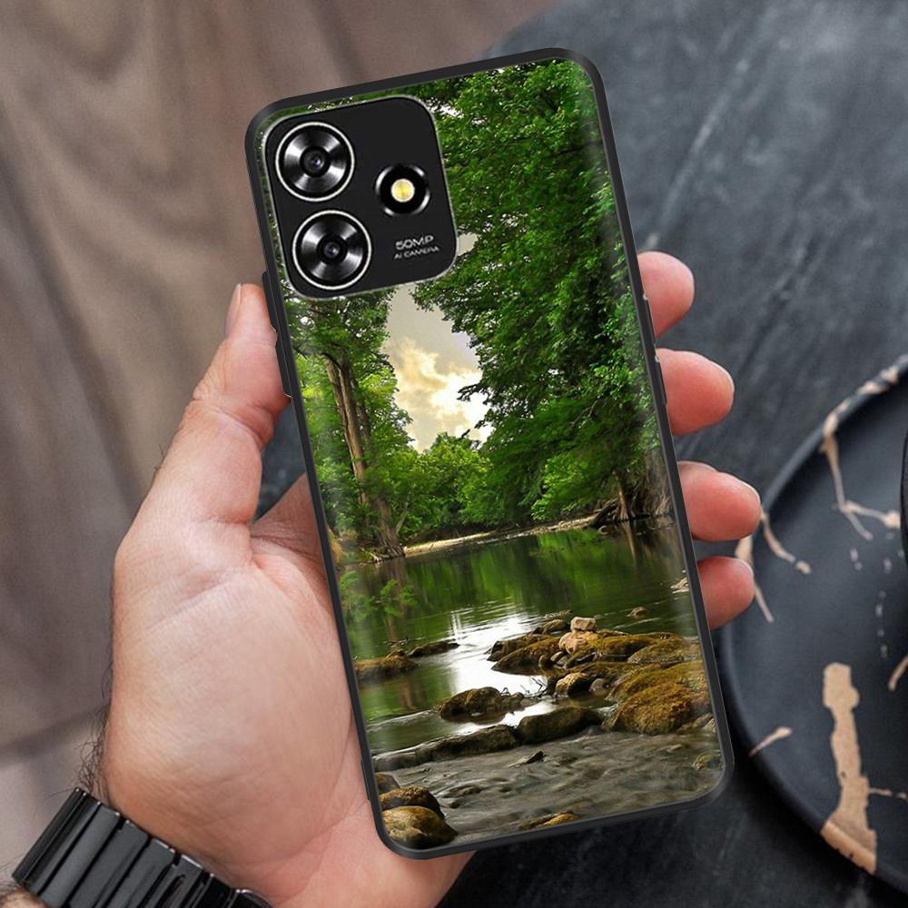 For ZTE Blade A73 Case Soft Black Silicone Bumper Phone Cover Funda For ZTE Blade A73 5G Cases For ZTE Blade A73 4G Fundas Coque