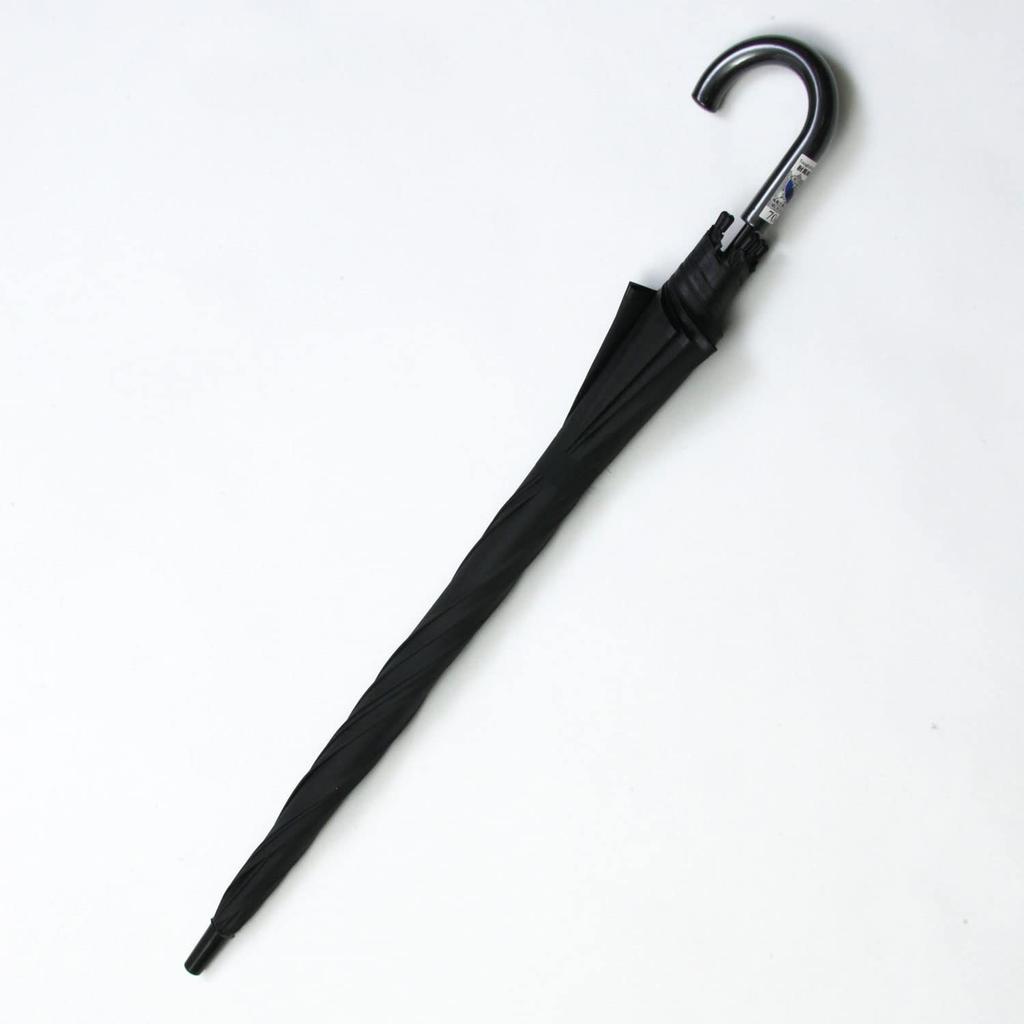 Attain POE Automatic 70cm Black 3361 Umbrella, Windproof, Ribs, Embossed,