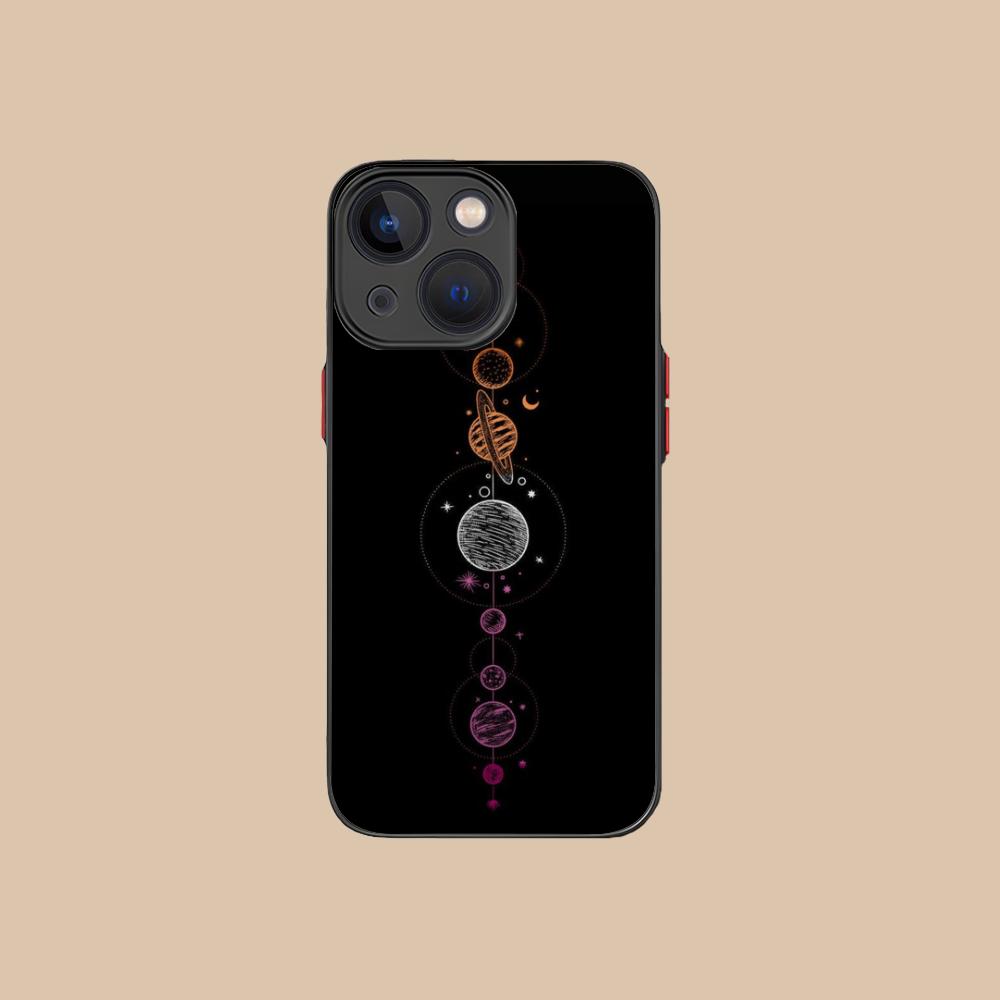 Sun Moon Mobile Cell Phone Case for iPhone 17 16 15 14 13 12 11 X XR XS 8 7 Air Pro Max Plus Mini Colorful Silicone Cover Luxury