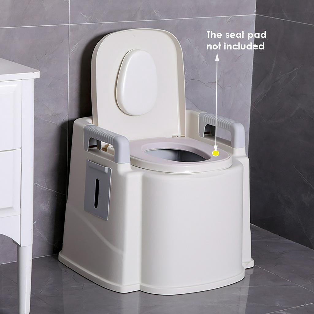2 Colors Portable Toilet Seat Old Pregnant Woman Home Bath Indoor Potty Commode 23 X 22 X 20Inch