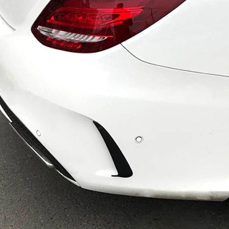 AA92-Rear Bumper Apron Spoiler Canard Air Vent Cover Trim For Mercedez Benz W205 C43 C63 AMG 4 Door 2015-