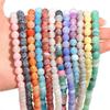 Natural Weathered Agate Stone Beads 6/8/10mm Color Loose Beads Spaced Beads for Jewelry Making Accessories DIY Bracelet Necklace