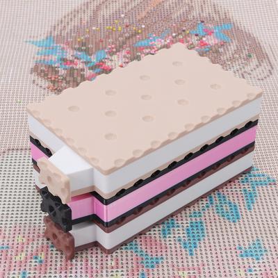 DIY Craft Diamond Painting Tray Kits Embroidery Biscuit Shape Large Diamond Painting Tray With Lid Beading Plates