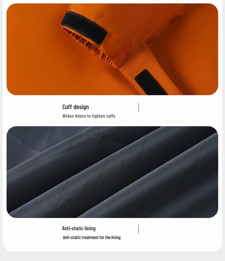 Men's Custom Logo Anti-Static Thickened Windproof Work Jacket for Autumn and Winter