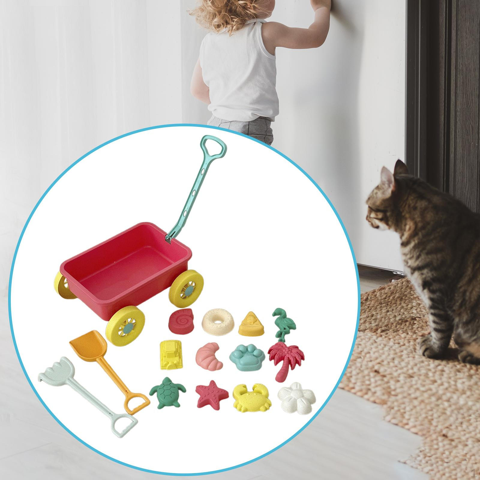 

Пляж для детей — уличный игрушечный транспорт с набором для игр с песком розовый