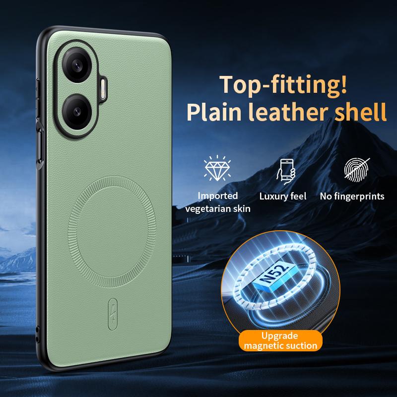 For Redmi Turbo 4 Pro Case Magnetic Leather Shield Cover For Redmi Turbo 4 Pro High Quality Anti-Fingerprint Non-Slip PC+TPU