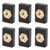 6Pcs Square Nuts Kit Rack Rail Adapter Kayak Canoe Boats Accessories