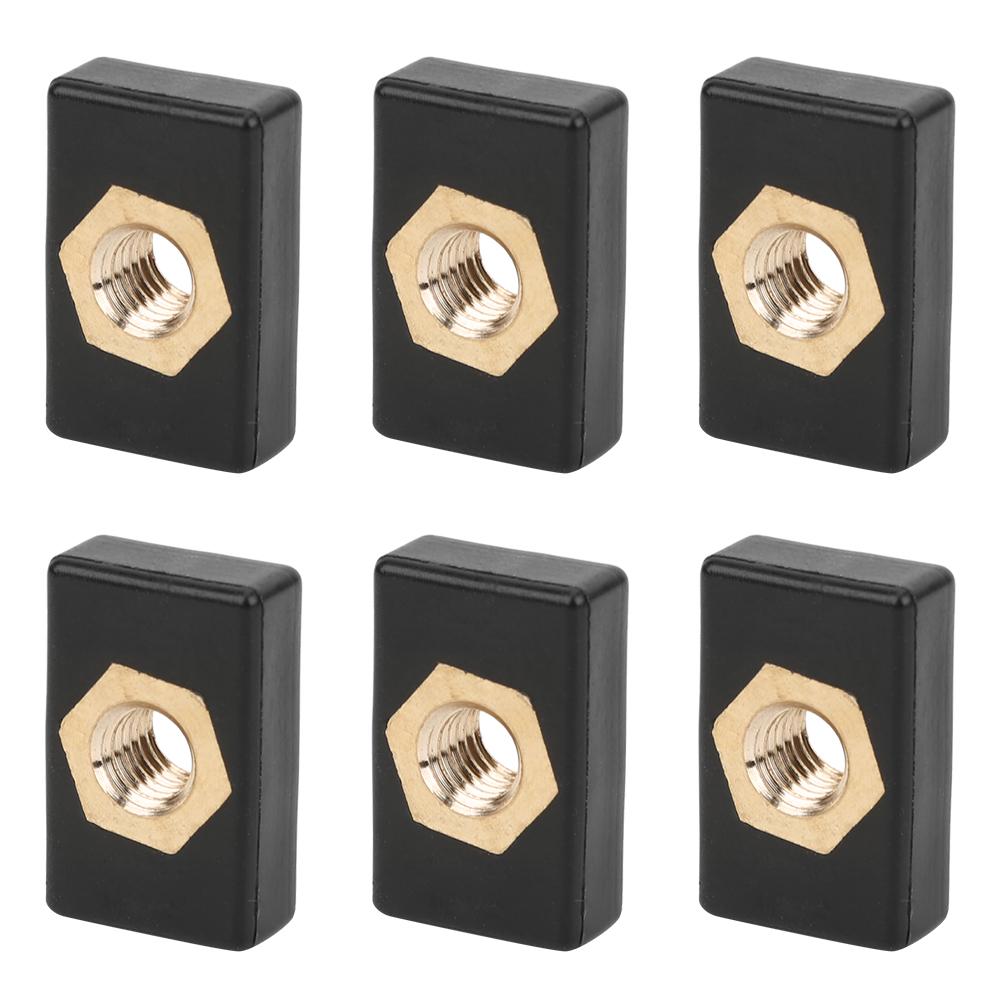 6Pcs Square Nuts Kit Rack Rail Adapter Kayak Canoe Boats Accessories