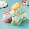 Ice Popsicle Maker Mold Set of 6 Reusable Easy Release BPA Free Silicone Freezer Tray for Healthy Homemade Snacks Cold Drinks
