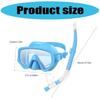 Adjustable Dry Snorkel Set with Diving Mask and Soft Silicones Seal Dry Snorkel Diving Goggles for Swimming Pool Ocean Use