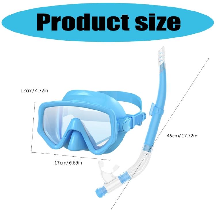 Adjustable Dry Snorkel Set with Diving Mask and Soft Silicones Seal Dry Snorkel Diving Goggles for Swimming Pool Ocean Use
