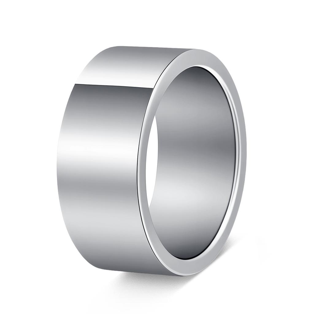 Minimalistischer Modeschmuck Edelstahl Partnerringe Poliertes Band 4mm 6mm 8mm Größen