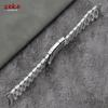 16mm 18mm 20mm 22mm 24mm Straight Curved End Stainless Steel Watch Band Silver Gold Black Metal Folding Clasp Bracelet with Tool