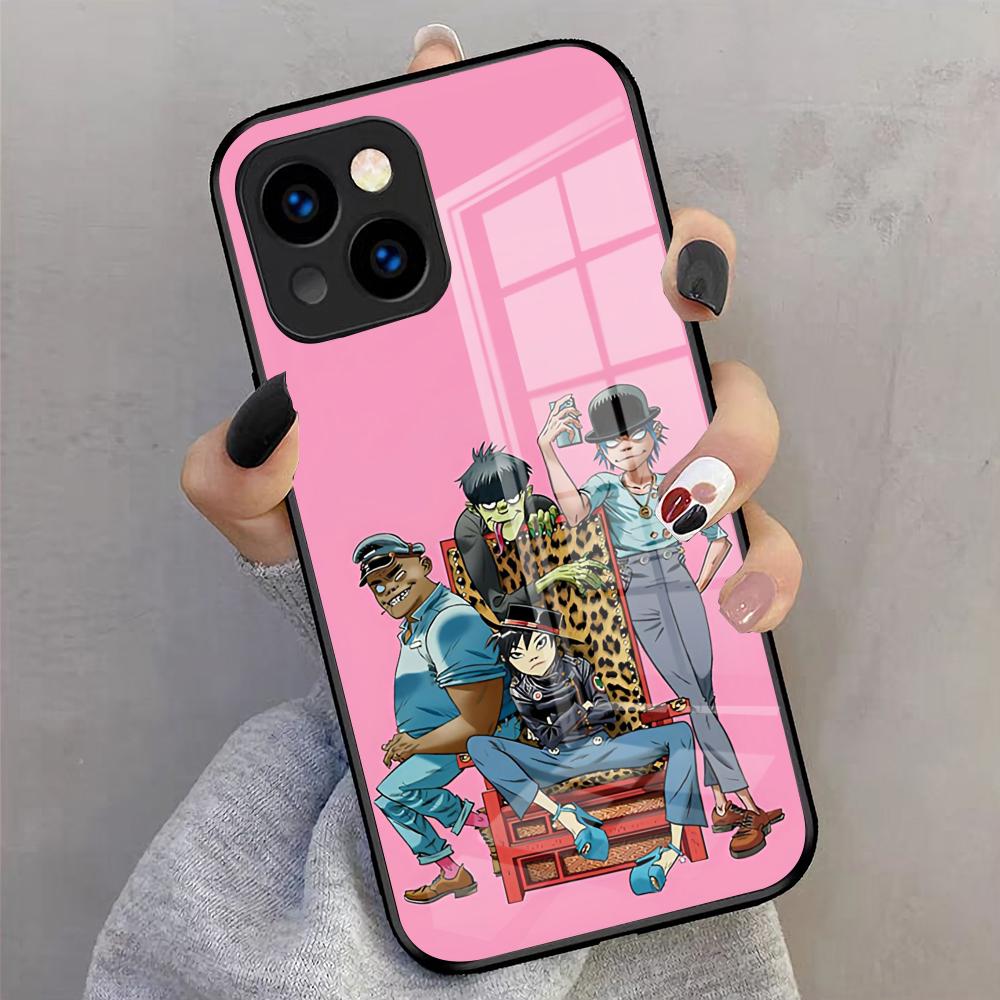 GorillazS Band Handyhülle Für IPhone 17 Pro Max 16 15 14 Pro Max 13 11 X Xs Xr 8 7Plus Glasabdeckung
