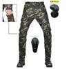 Motorcycle Riding Pants Multi-bag Tooling Racing Anti-drop Pants Men's Retro Camouflage Split Locomotive Jeans Short Pants