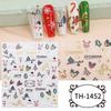 6 Sheets Snowflake Nails Art Stickers Tree Nail Decals Christmas Nail Stickers Nails Art Decorations Manicures Stickers
