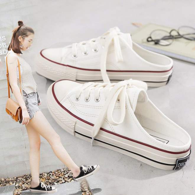 Small black shoes spring all black tide flat baseplate shoes sneakers canvas shoes