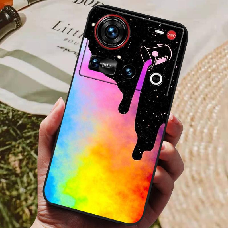 Pro pouzdro ZTE Nubia Z70 Ultra 5G 6,85'' Černé silikonové TPU měkký kryt telefonu pro Nubia Z70 Ultra Ochranné zadní kryty Z 70 Ultra