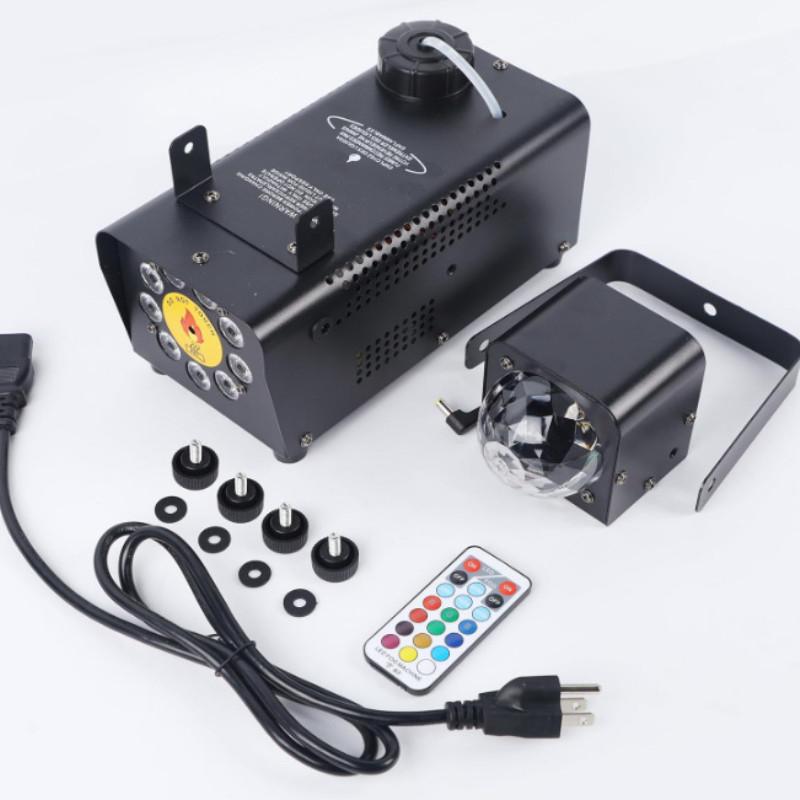 400W Mini Remote Control LED Stage Light Handheld Stage Smoke Machine Portable Stage Lighting Smoke Generator