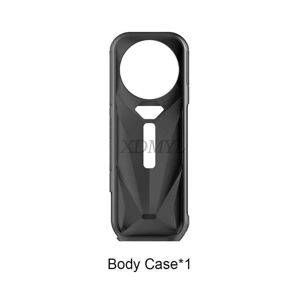 

Silicone Desktop Base Lens Cap Tempered Flim Anti-scratch Protective Cover Rabbit Cage Frame For Insta360 X5 Camera Accessories