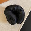 Large Satin-Filled Cotton Padded Hair Curling Pillow Tie - Three-Dimensional Sausage Ring Tool for Sleep (Autumn/Winter)