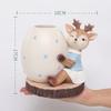 Fairy Deer Garden Pot for Dried Flowers, Decorative Planter Flower Pots, Animal Statue Figurine Home Desktop Decoration