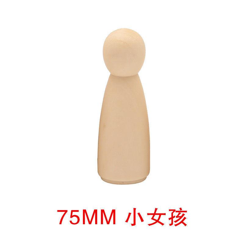 Little Wooden Man Wooden Man Children Graffiti Creative Color Painted Wooden Doll DIYDecoration toys Male and Female