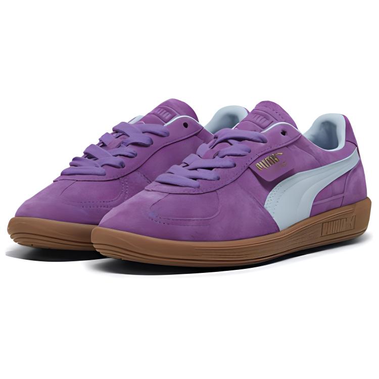 Puma Palermo Ultraviolet Turqoise Surf Unisex Sneakers Purple Gold 396463-16