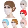 Undercap with Ear Hole Islamic Scarf Hat Elastic Bandanas Cap Base Women's Hijab for Women