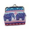 Bohemian Mini Coin Purse: 4-Inch Clip Bag for Cards, Ladies' Clutch