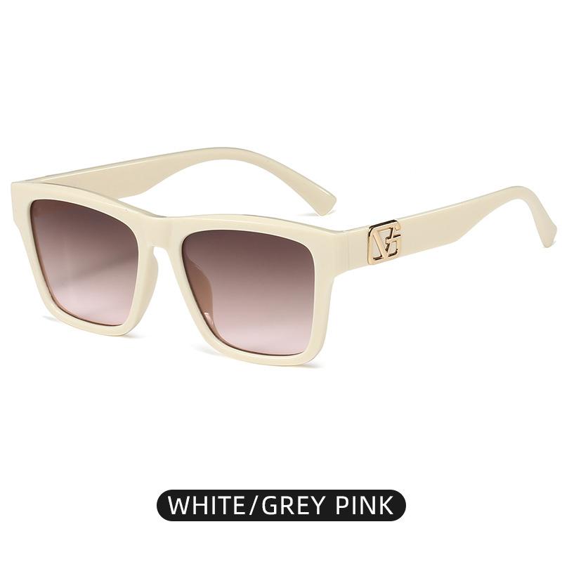 Xiaomi New Sunglasses Fashion Letters Decorative Square Frame Uv Sunglasses For Women 3197
