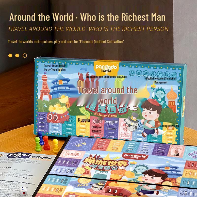 World Tycoon Tour: Magnetic Board Game for Kids & Parents