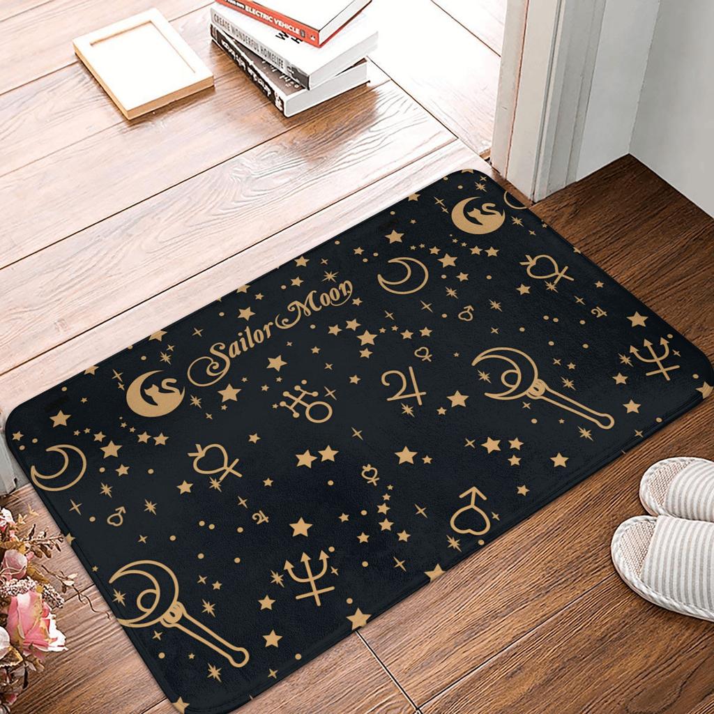 Anime Sailors Moons Doormat Anti-Slip Entrance Bathroom Kitchen Floor Door Mat Garage Rug Carpet Footpad