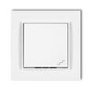 Staircase Switch with Frame Karlik Mini, White Color