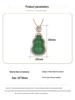 Aieryuan Ethnic Style Green Chalcedony Gourd Jade Pendant Necklace