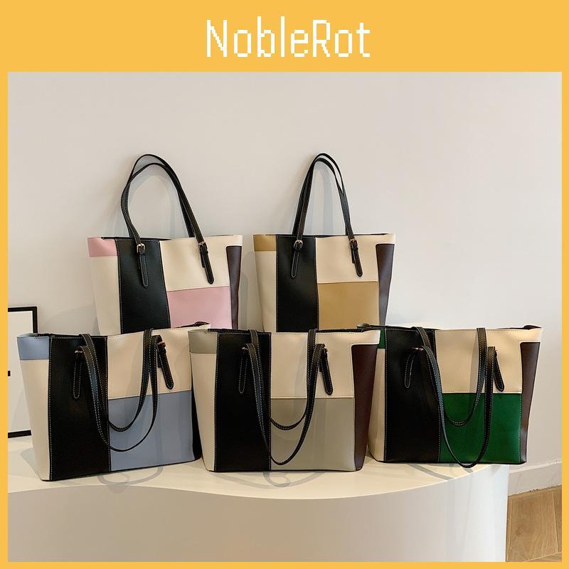 Trendy Korean Style Color Block Candy Bag Chic Soft Shoulder Tote For Everyday Use