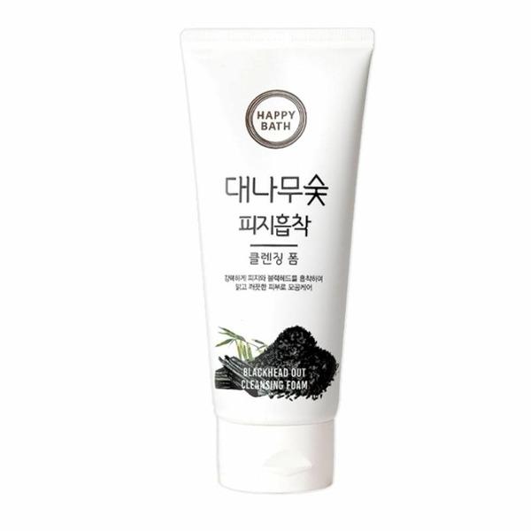 HAPPY BATH Bamboo Charcoal Sebum-Absorbing Cleansing Foam 200ml (WB6BDF8)