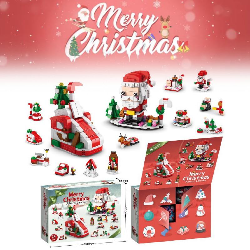 Engaging Compatible Lego Christmas Block Set With 24 Boxes And 400 To 800 Pieces