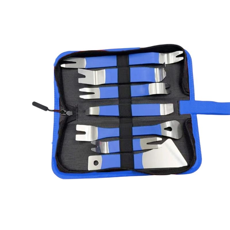 

Steel Automotive Trim Removal Tool Ergonomic Grip Car Interior Pry for Safe Radio Dashes & Interior Accessories Remova 1