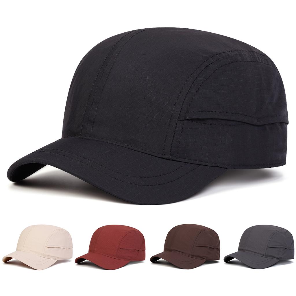 Unisex Solid Color Baseball Caps Quick Drying Hat Adjustable Casual Hats Spring and Autumn Outdoor Sunscreen Hat