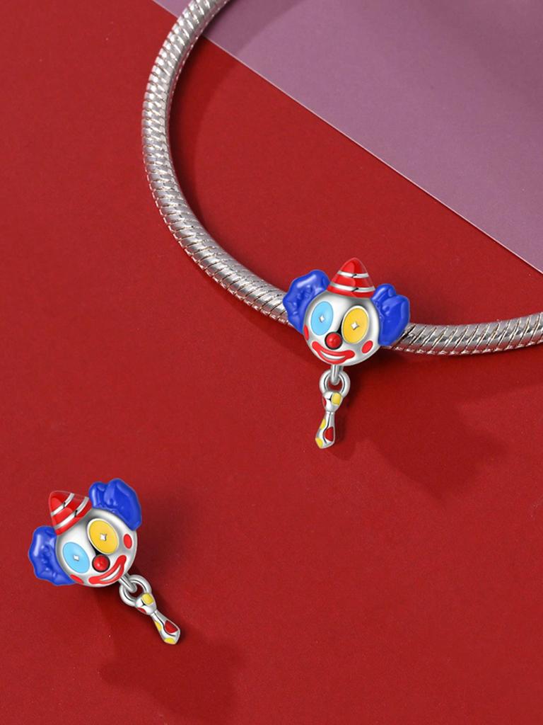 Charms Plata Clown Circus Beads Charm Copper Plated Fit Charms Copperoriginal Bracelet For Jewelry Making Diy Charm