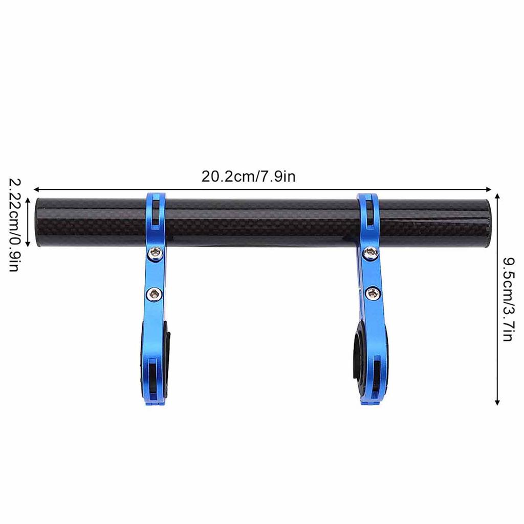 Bicycle Handlebar Bracket Extension Mount Holder for Bike Light Flashlight Speedometer(Blue)
